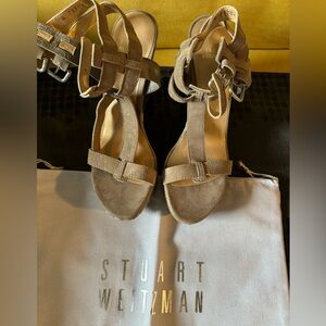 Stuart Weitzman High End Desighner wedges. NEVER WORN.